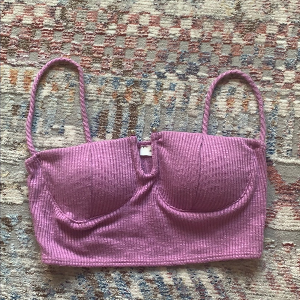 Purple crop top
